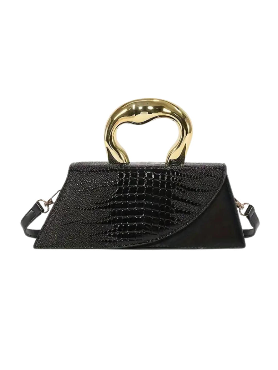 Crocodile Pattern Crossbody Bag