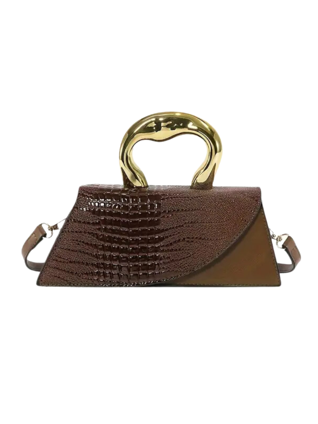 Crocodile Pattern Crossbody Bag